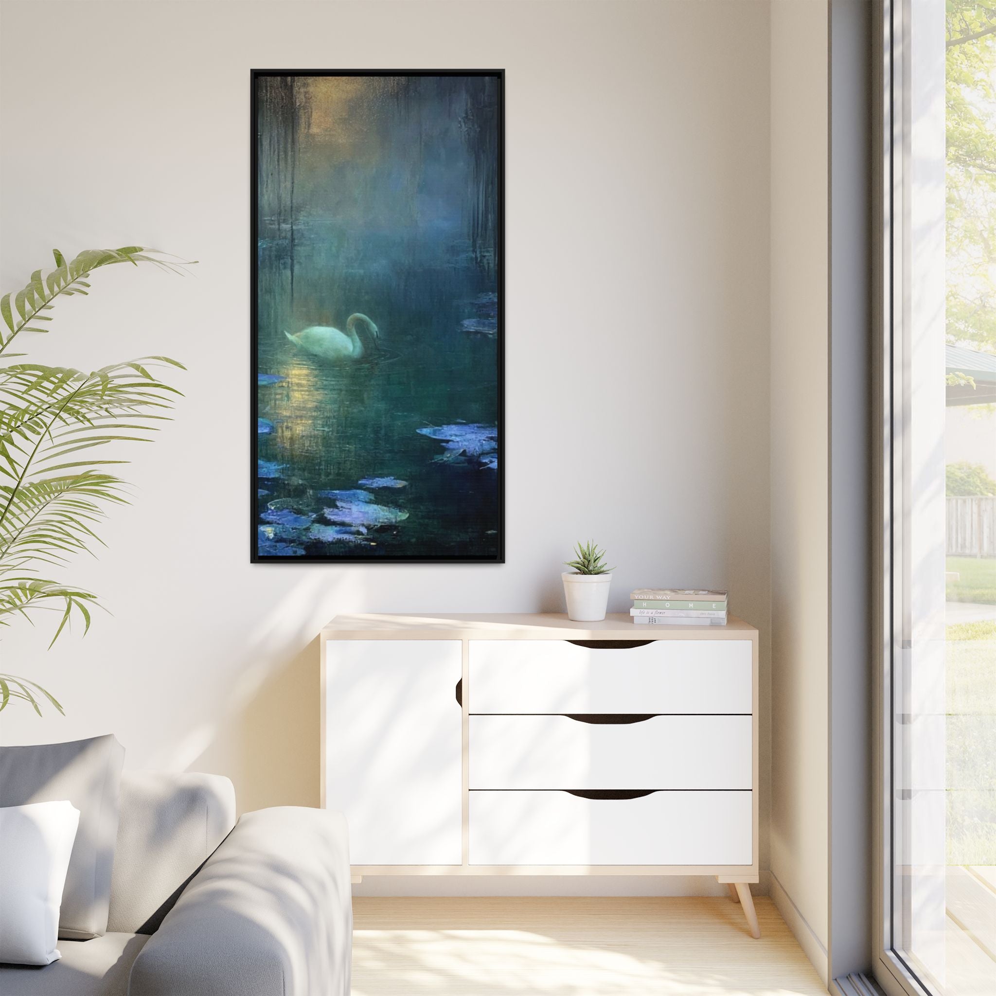 The Weight of Silence   Matte Canvas, Framed (Multi-color)