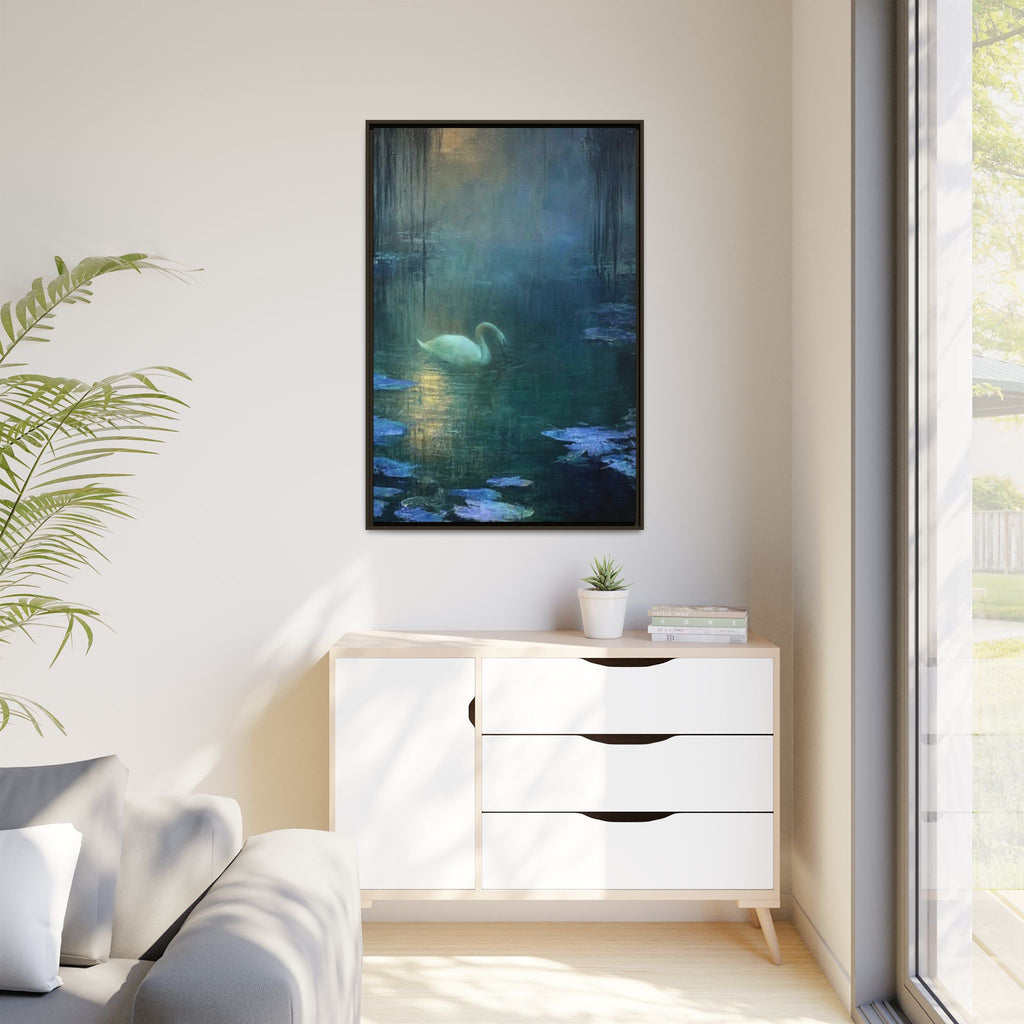 The Weight of Silence   Matte Canvas, Framed (Multi-color)