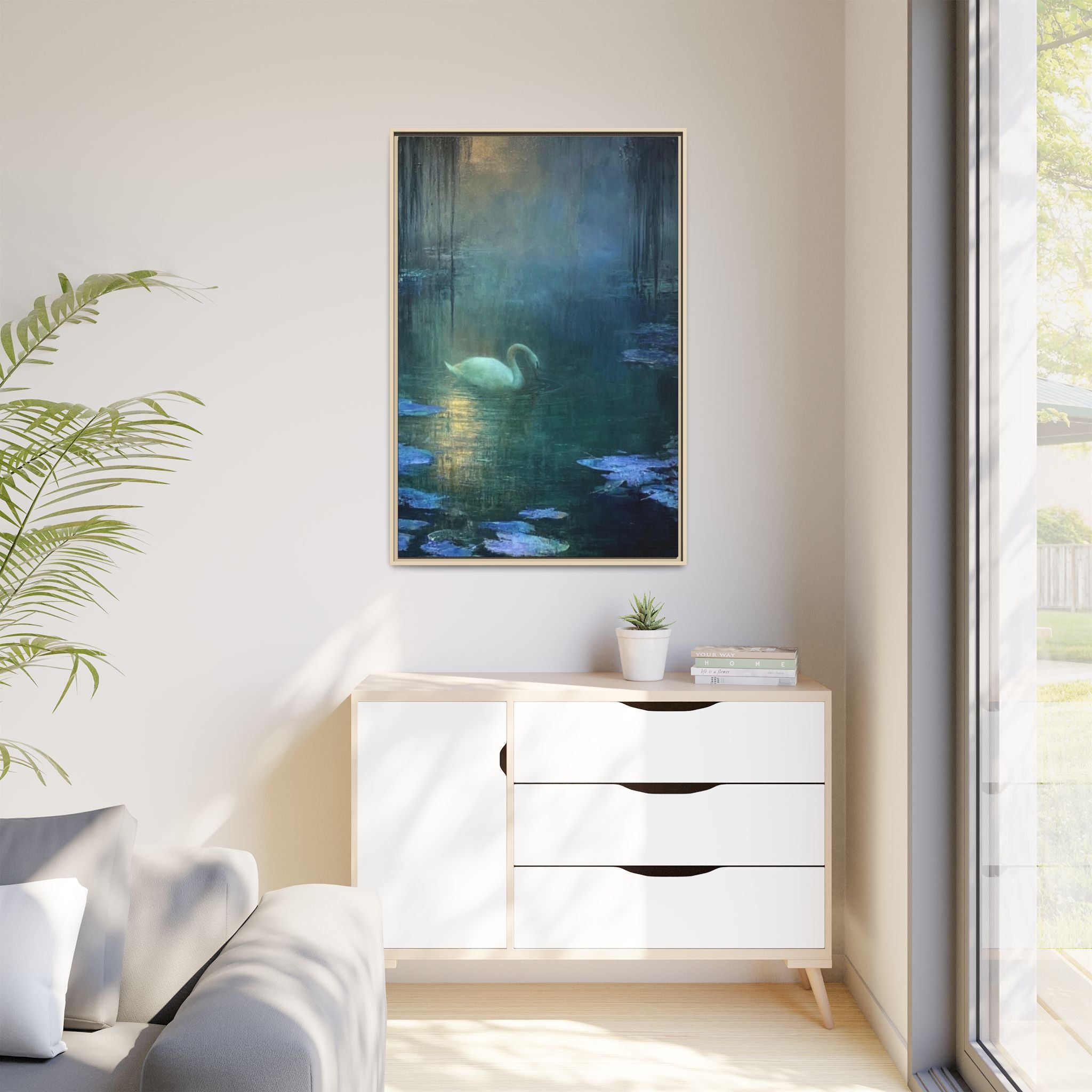 The Weight of Silence   Matte Canvas, Framed (Multi-color)