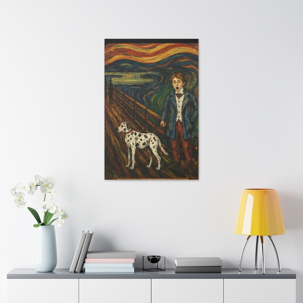 The Dalmatian  Cry  Expressionist Companion Art Print
