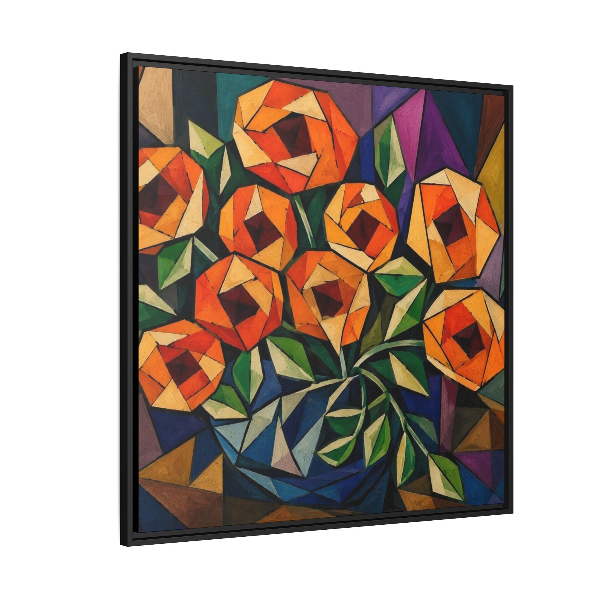 Radiant Geometry  Matte Canvas, Framed (Multi-color)