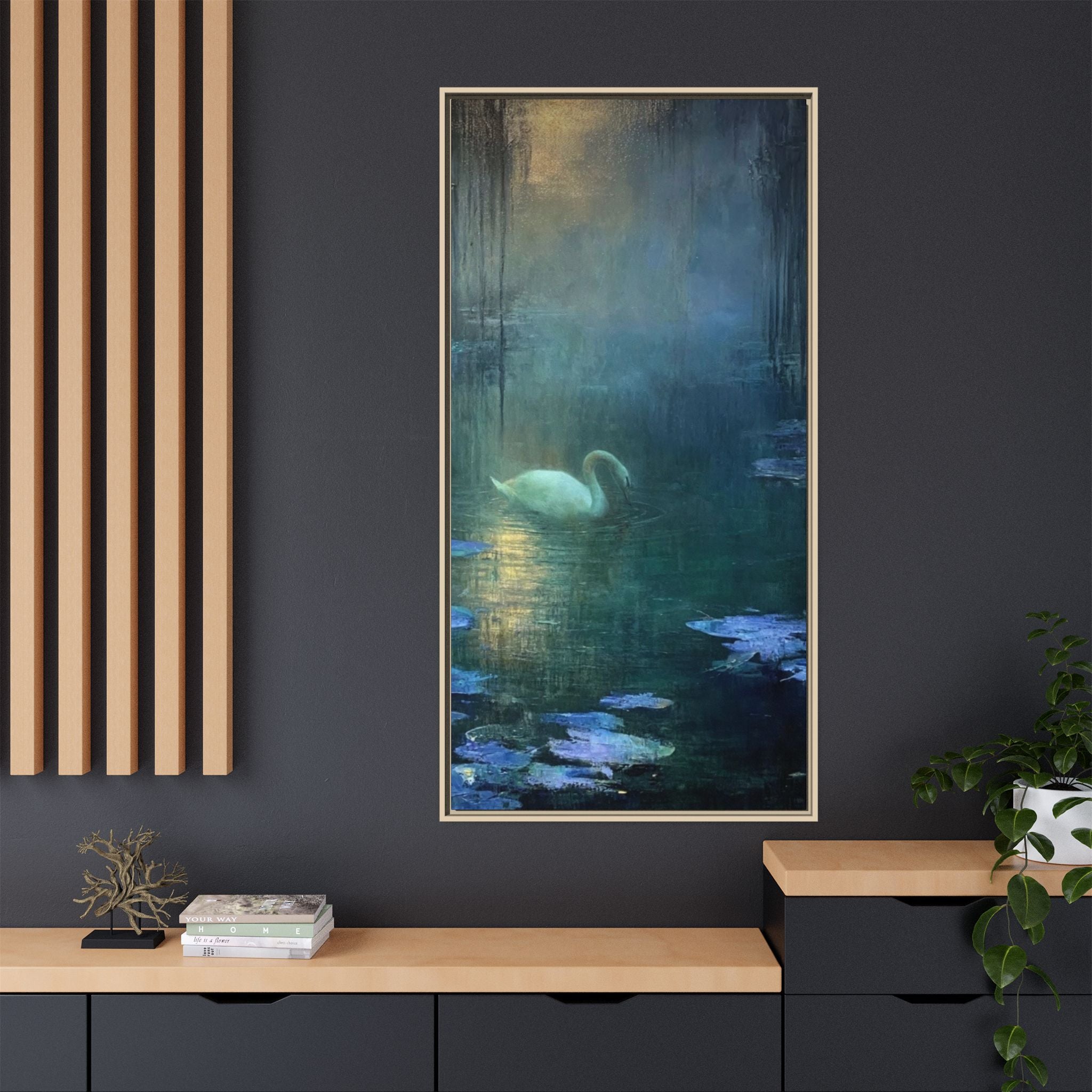 The Weight of Silence   Matte Canvas, Framed (Multi-color)