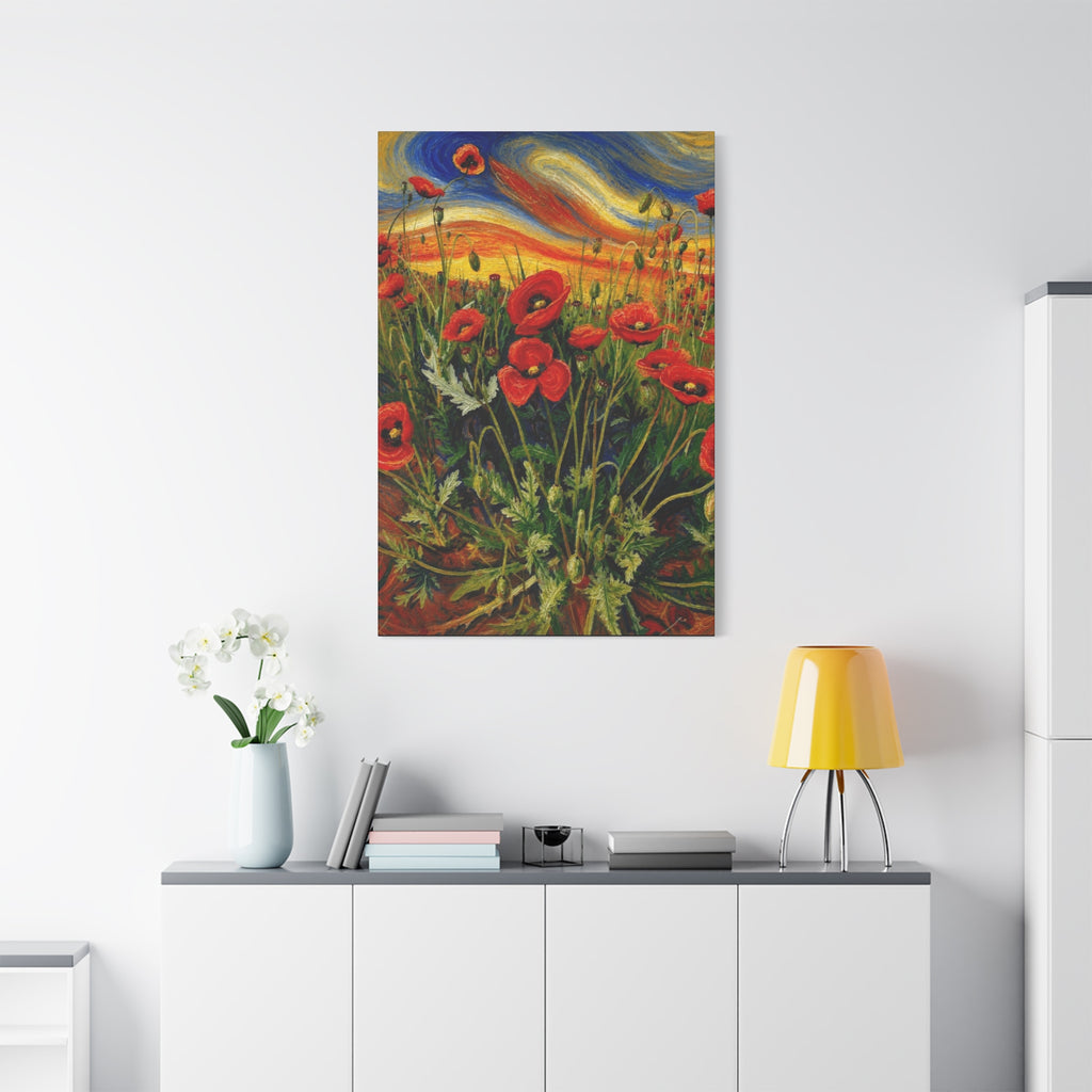 Whispers of the Poppy Meadow Matte Canvas, Stretched, 1.25"