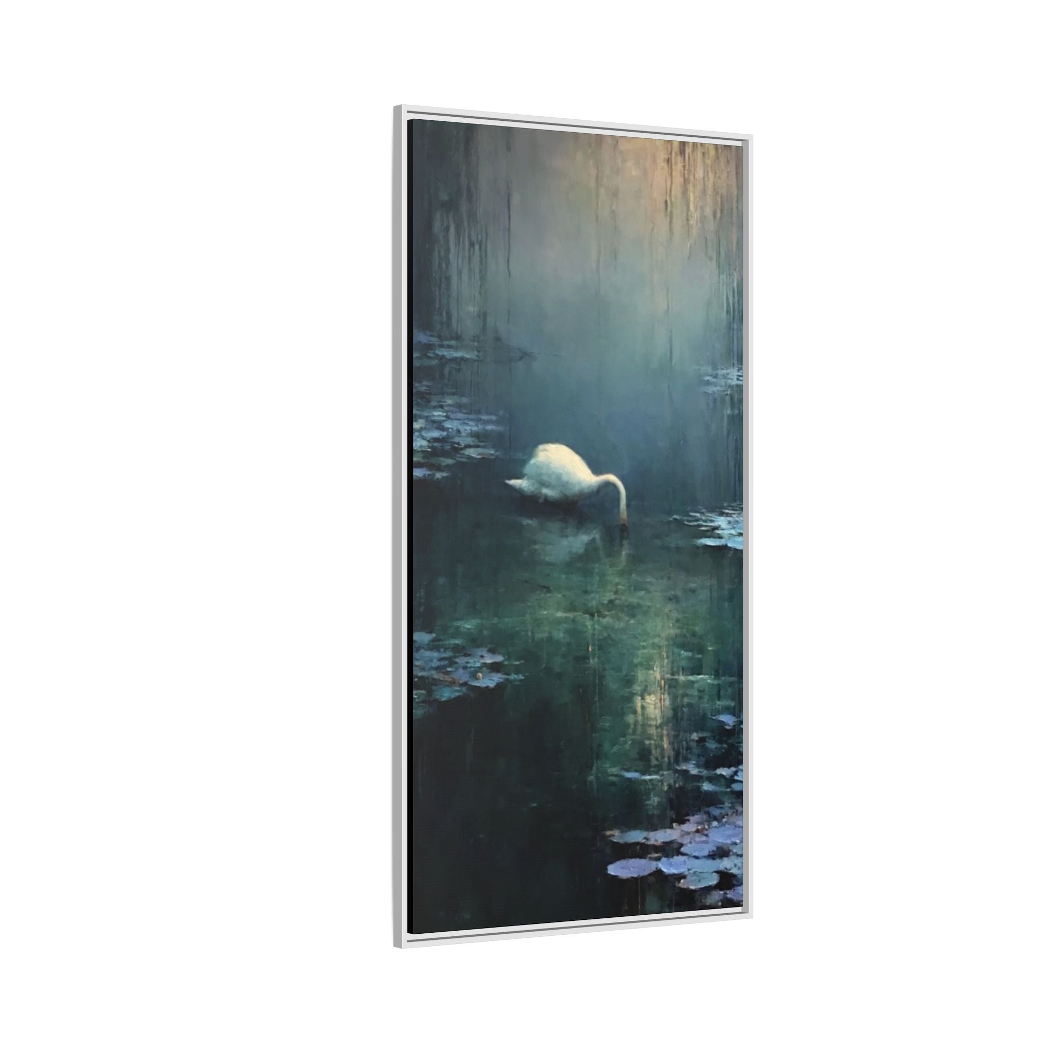Tears Upon Still Waters Matte Canvas, Framed (Multi-color)