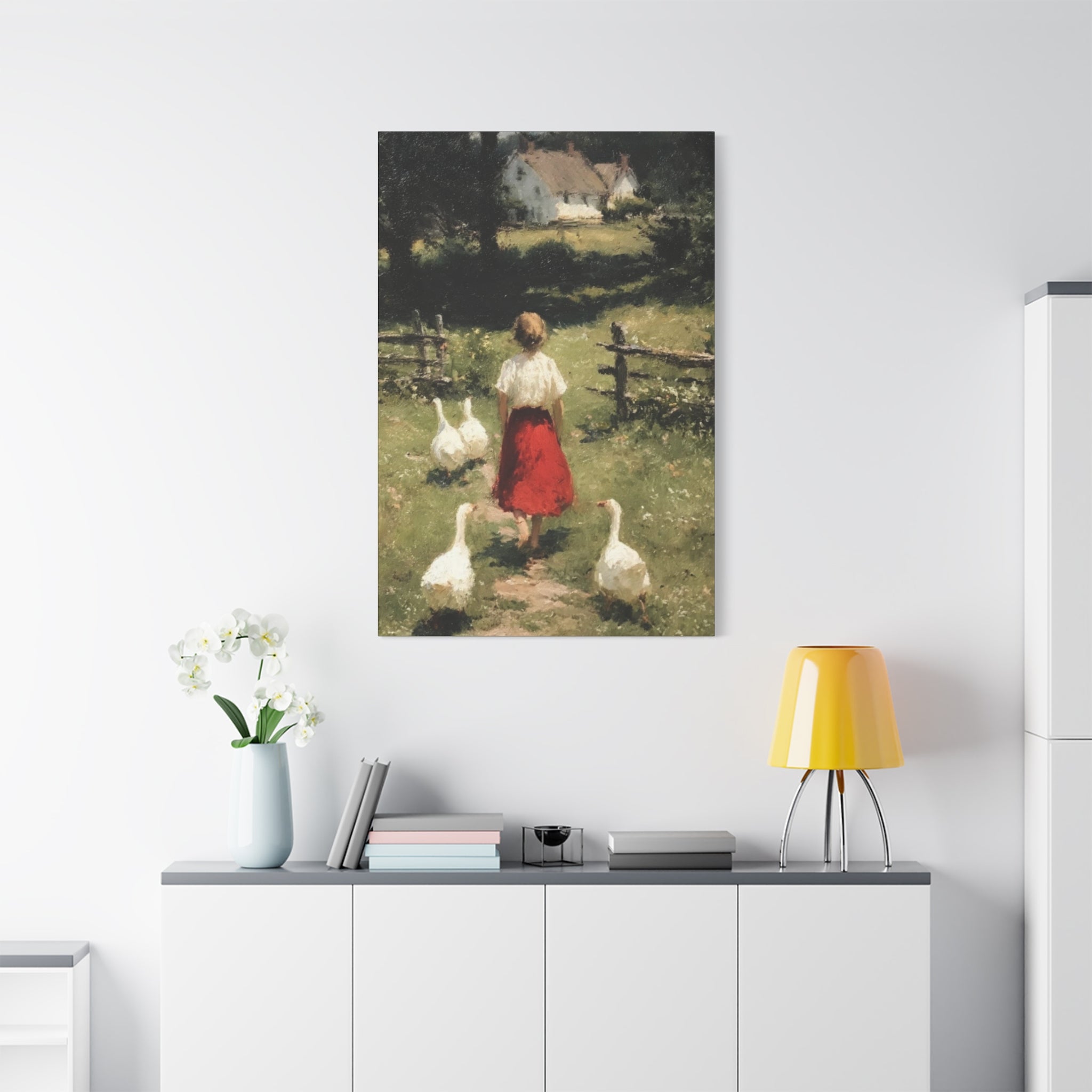 Homeward Through the Meadow  Matte Canvas, Stretched, 1.25"