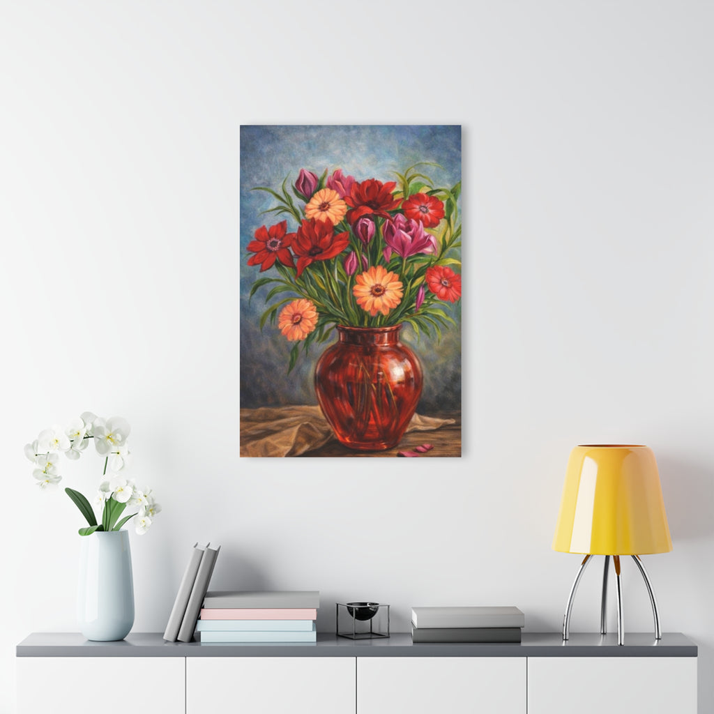 Crimson Blossoms in Bloom