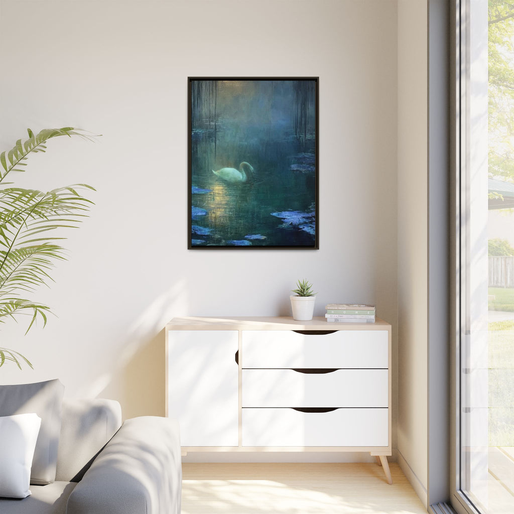 The Weight of Silence   Matte Canvas, Framed (Multi-color)
