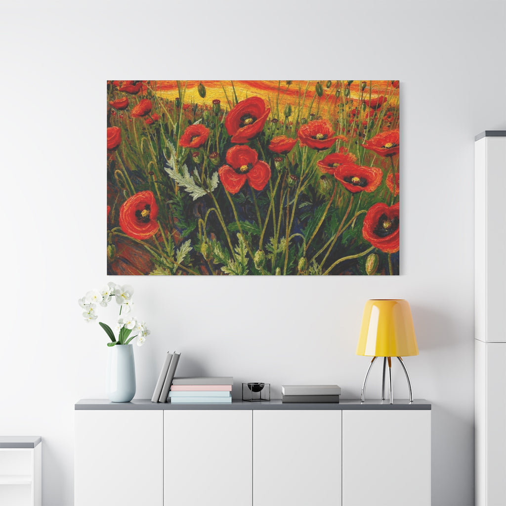 Whispers of the Poppy Meadow Matte Canvas, Stretched, 1.25"