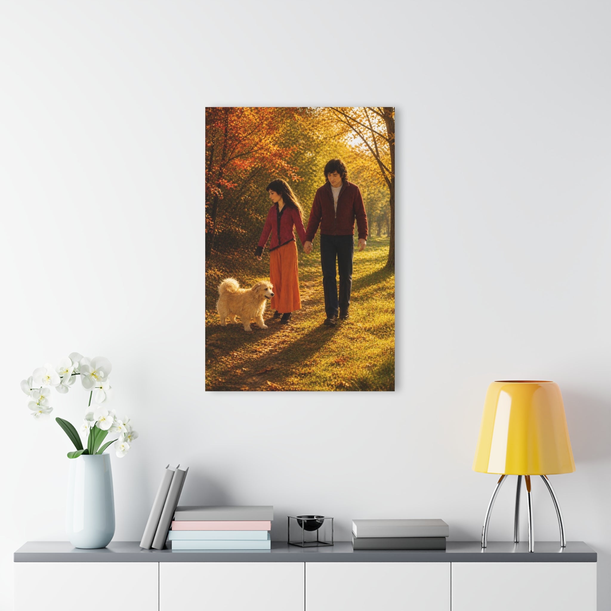 Golden Path of Togetherness  Acrylic Prints (French Cleat Hanging)