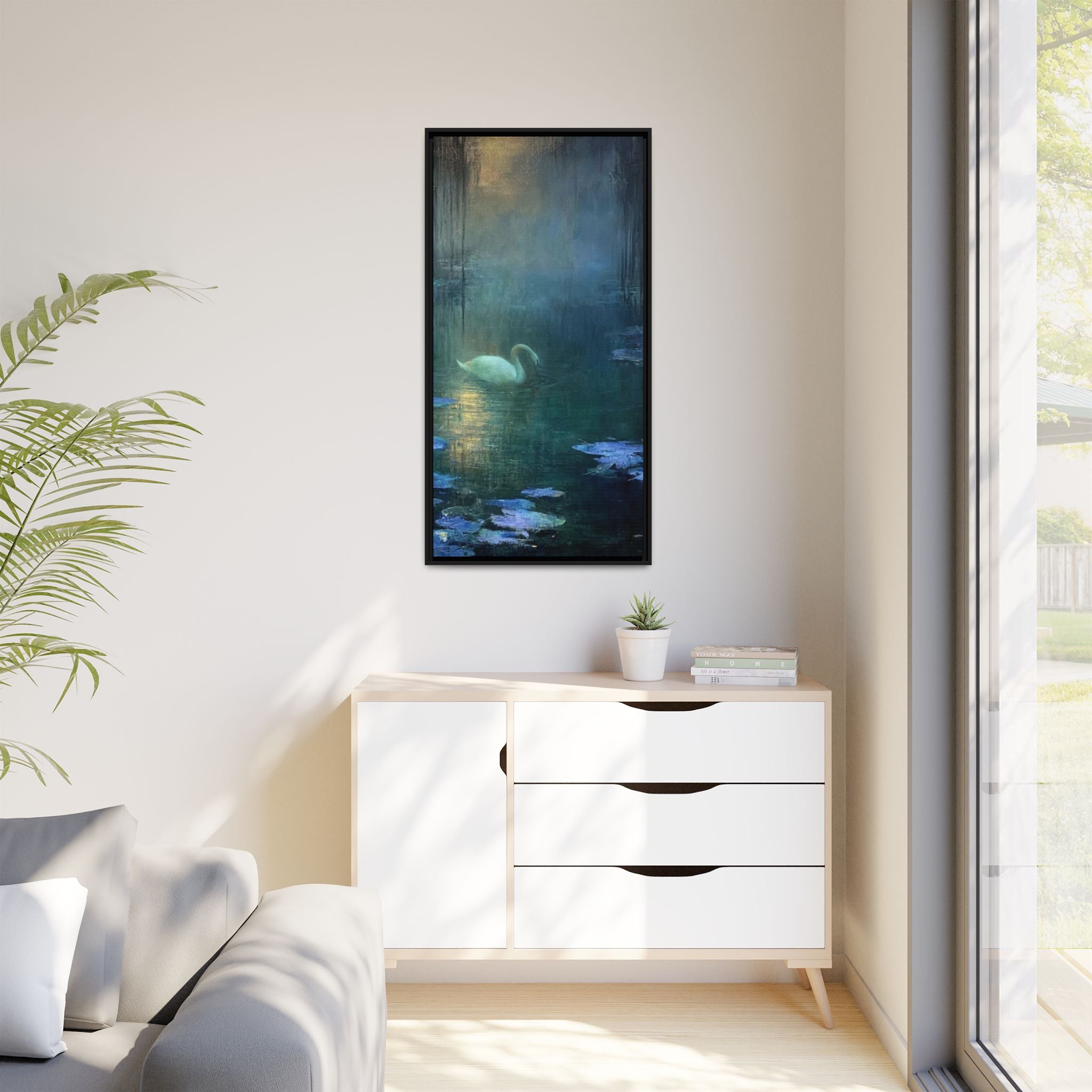 The Weight of Silence   Matte Canvas, Framed (Multi-color)