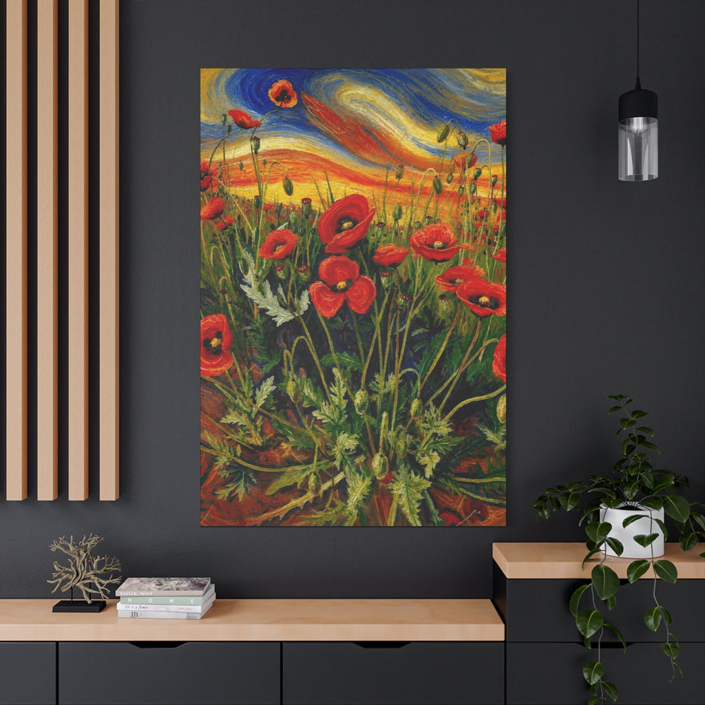 Whispers of the Poppy Meadow Matte Canvas, Stretched, 1.25"