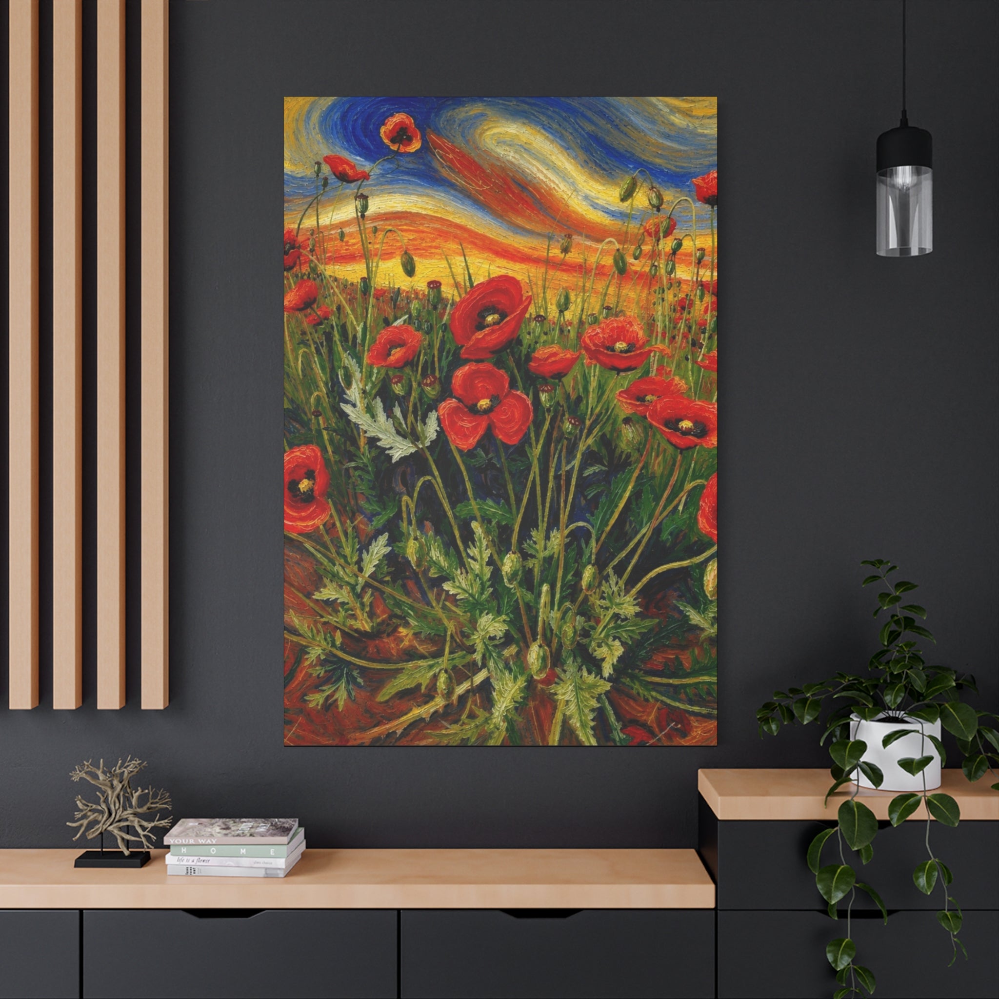 Whispers of the Poppy Meadow Matte Canvas, Stretched, 1.25"