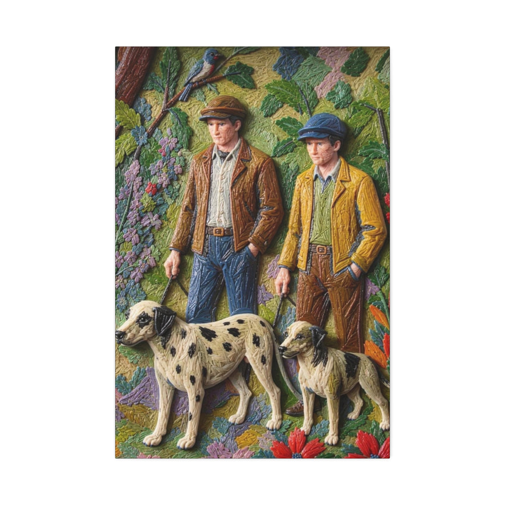 Companions of the Garden Path Canvas Stretched, 1.5''