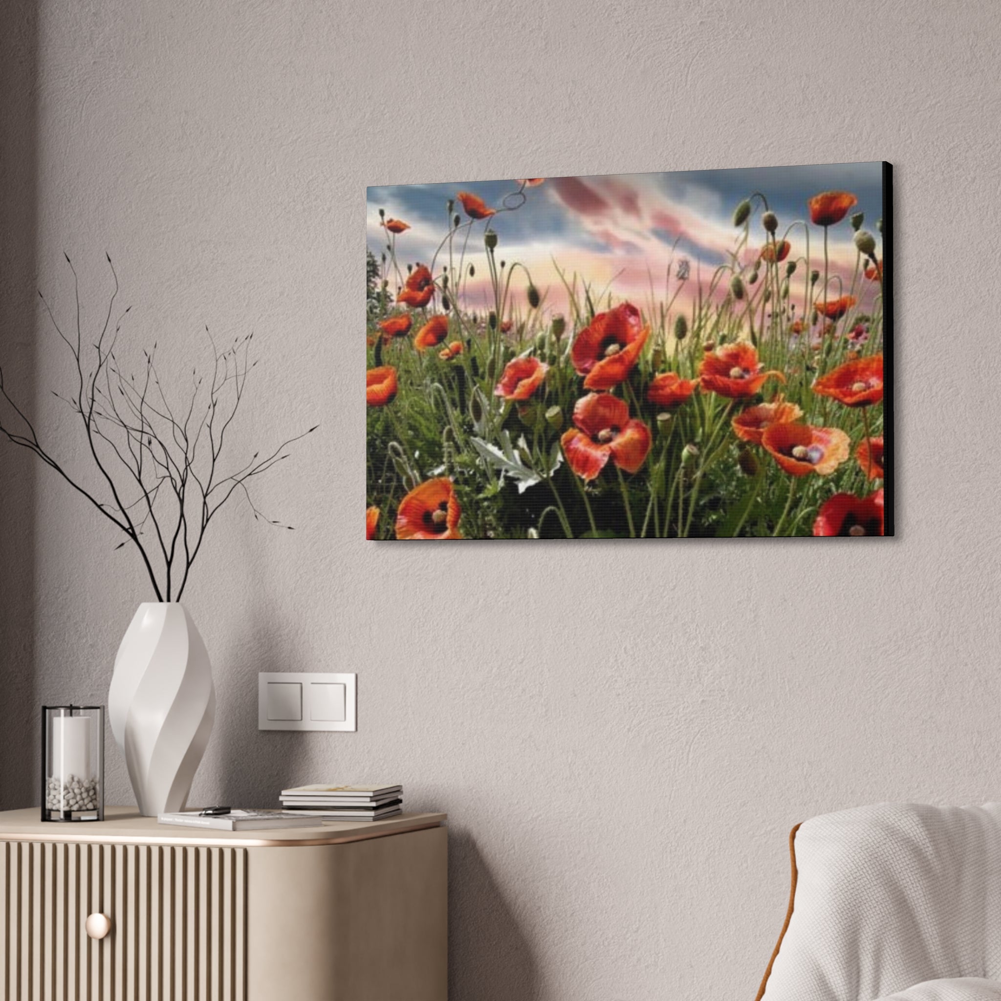 Whispers of the Poppy Meadow Canvas Stretched, 1.5''