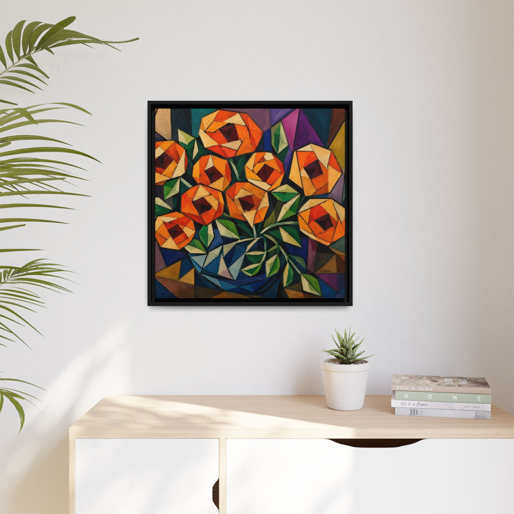 Radiant Geometry  Matte Canvas, Framed (Multi-color)