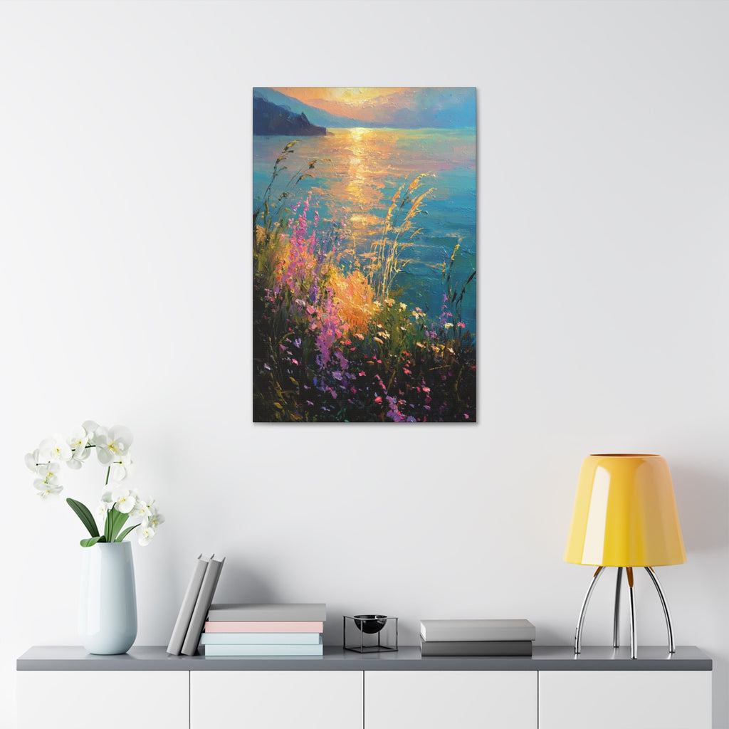 Golden Reflections at Twilight  Canvas Stretched, 1.5''