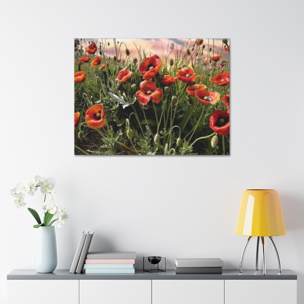 Whispers of the Poppy Meadow Canvas Stretched, 1.5''