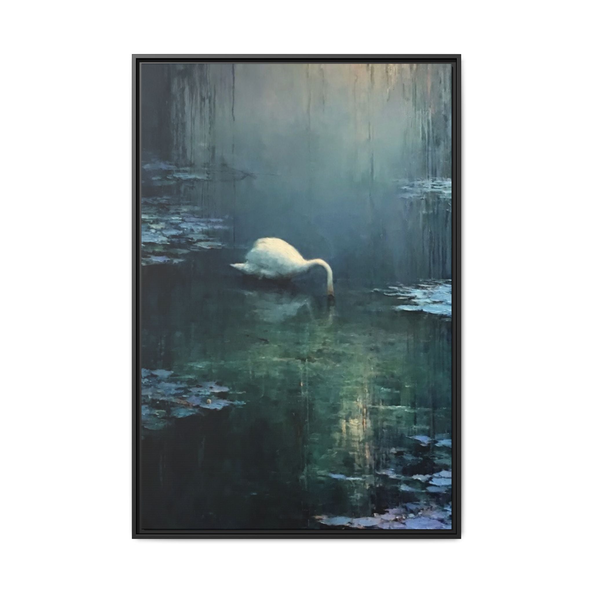 Tears Upon Still Waters Matte Canvas, Framed (Multi-color)