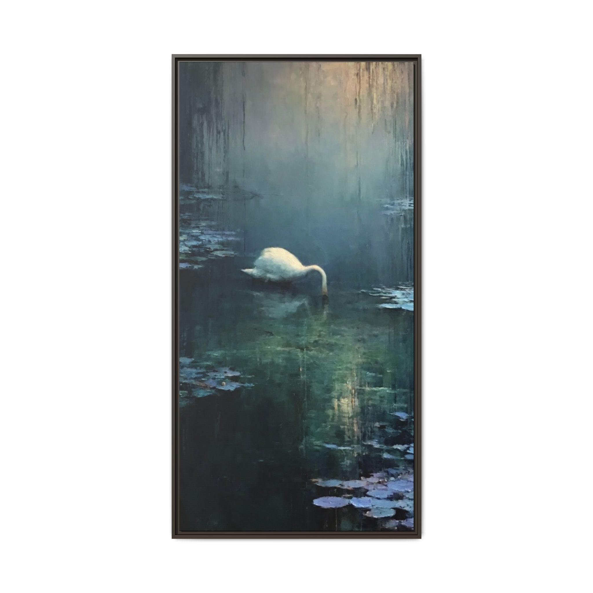 Tears Upon Still Waters Matte Canvas, Framed (Multi-color)