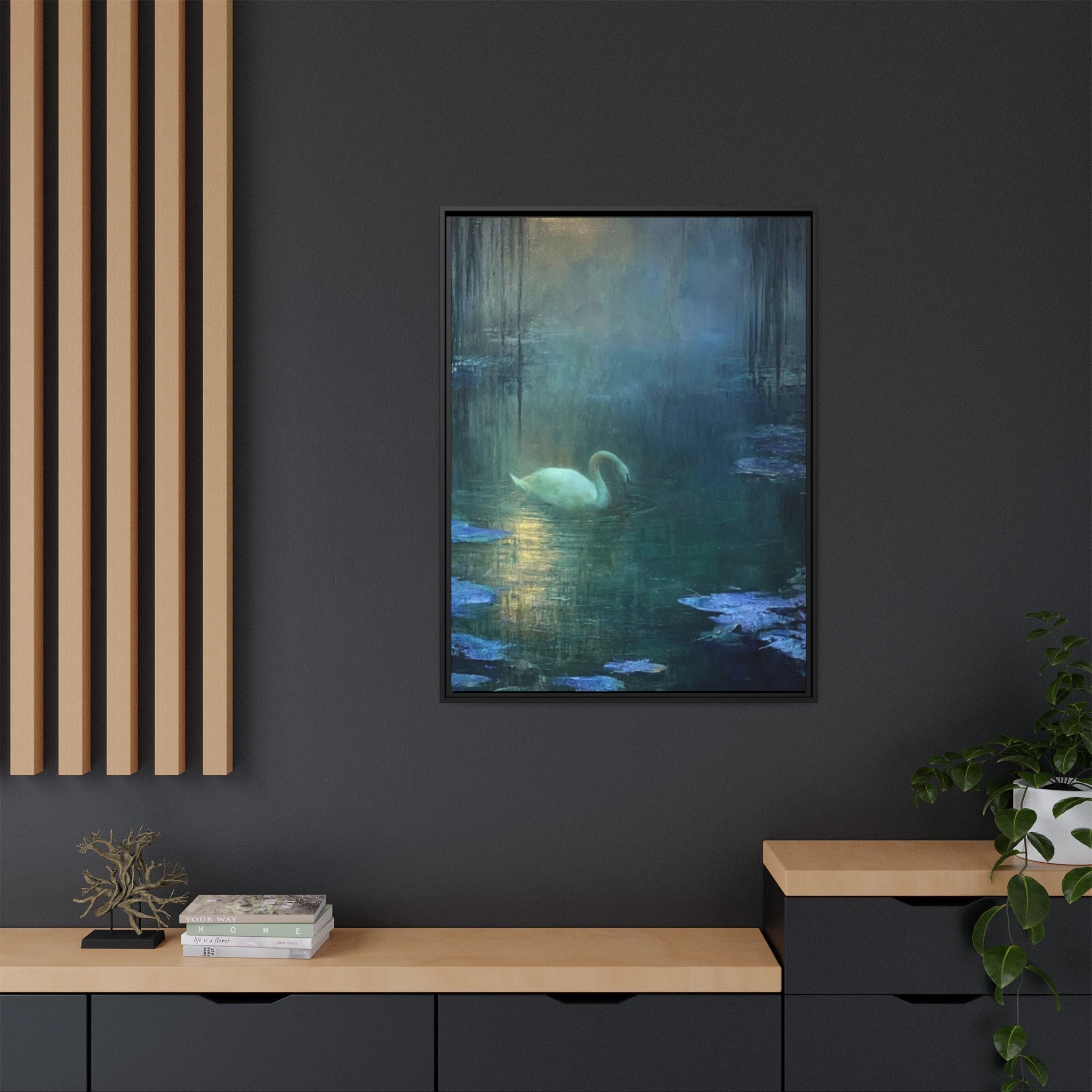 The Weight of Silence   Matte Canvas, Framed (Multi-color)