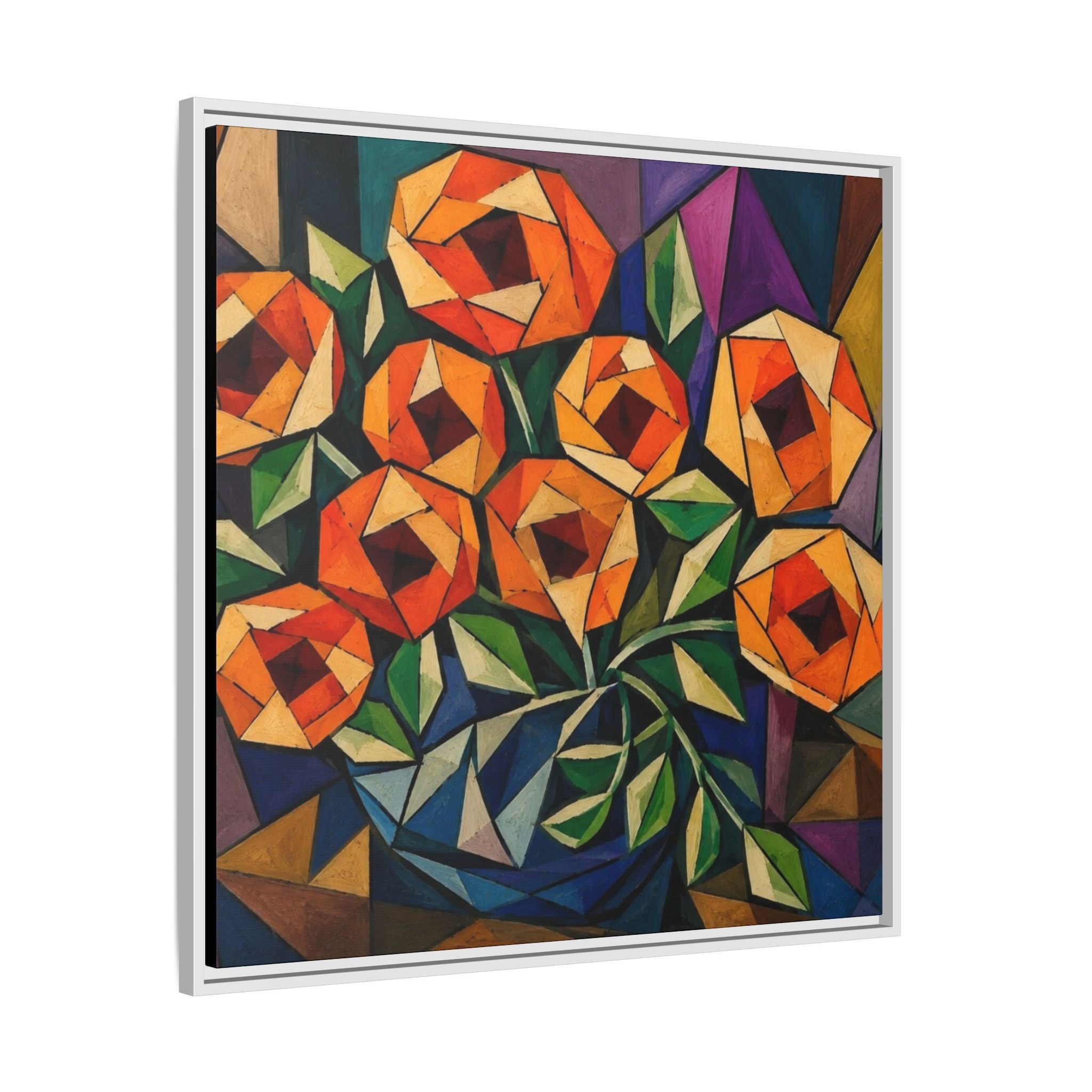 Radiant Geometry  Matte Canvas, Framed (Multi-color)