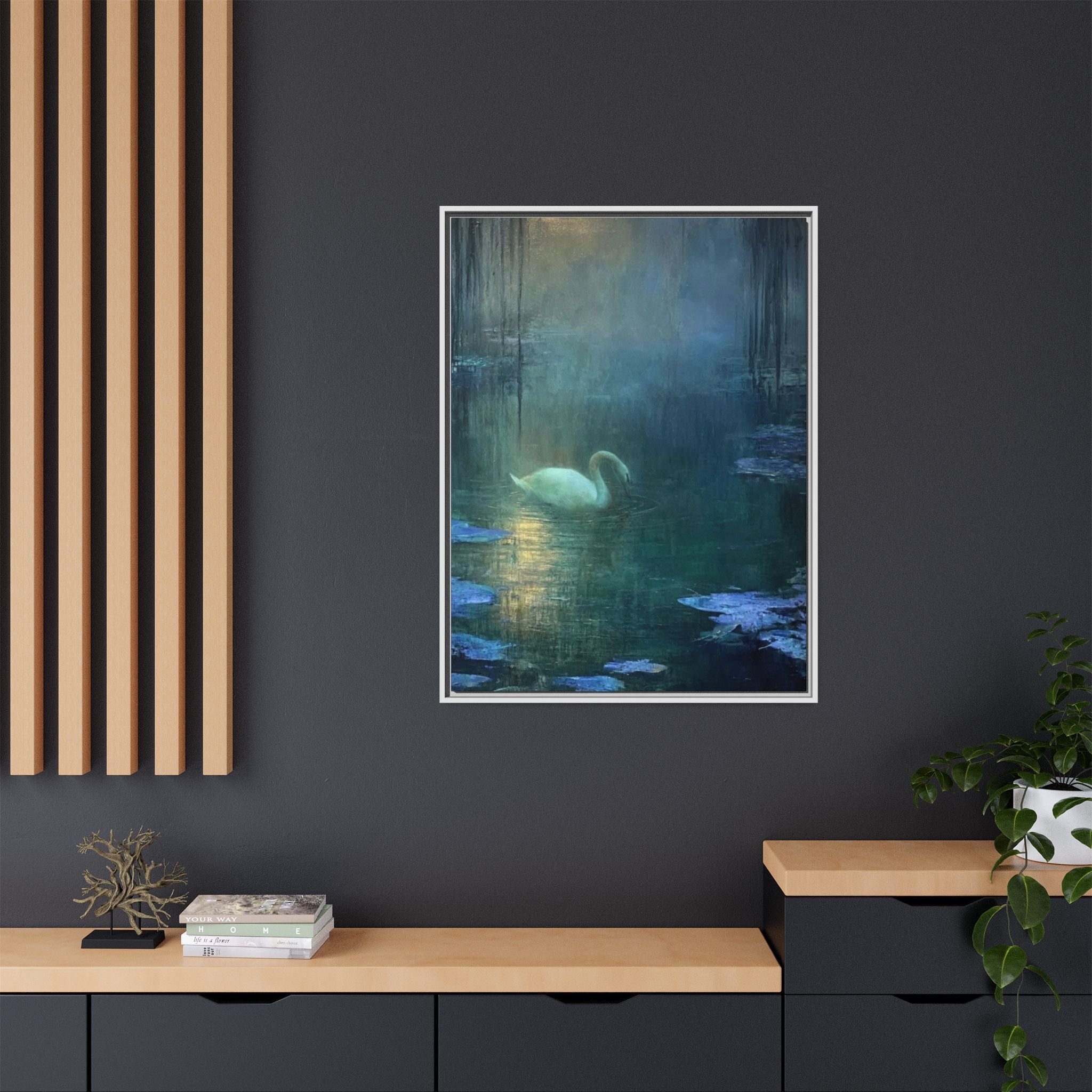 The Weight of Silence   Matte Canvas, Framed (Multi-color)