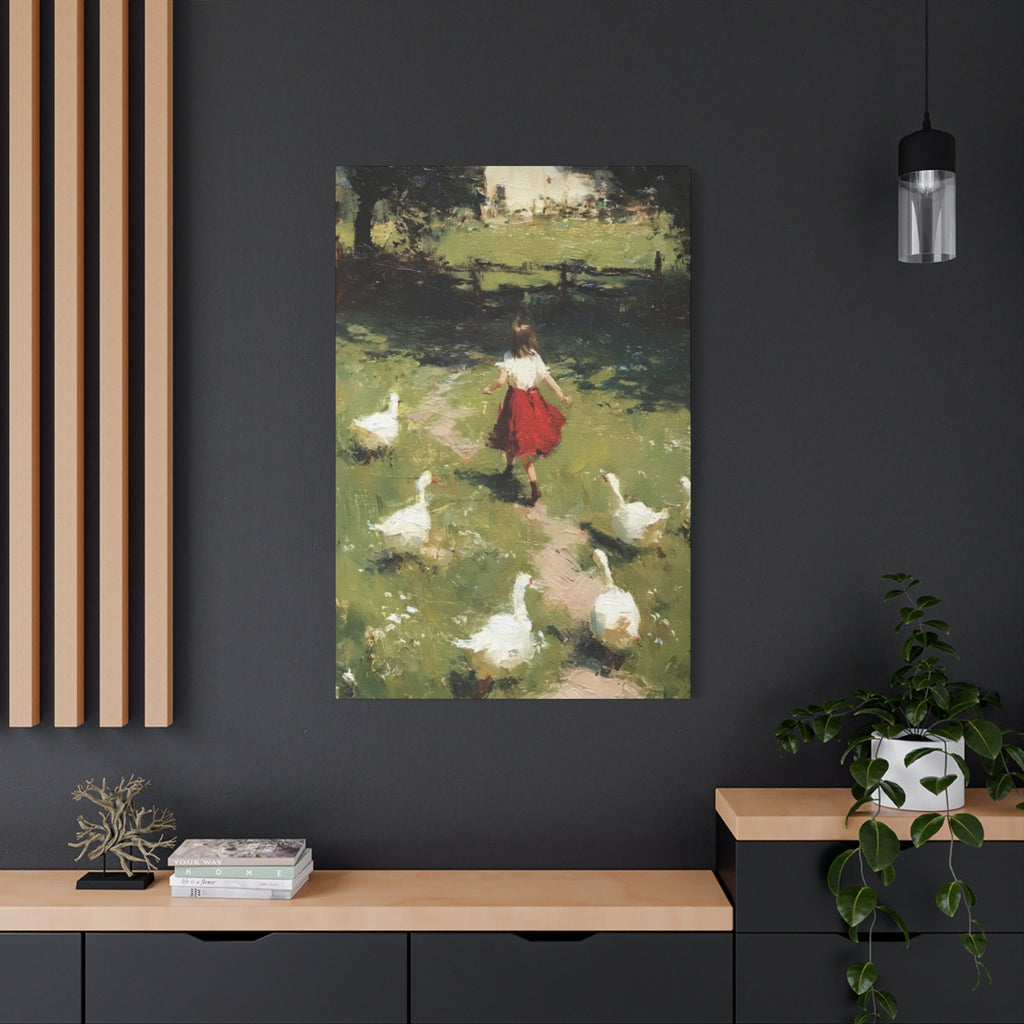 Homeward Through the Meadow  Matte Canvas, Stretched, 1.25"