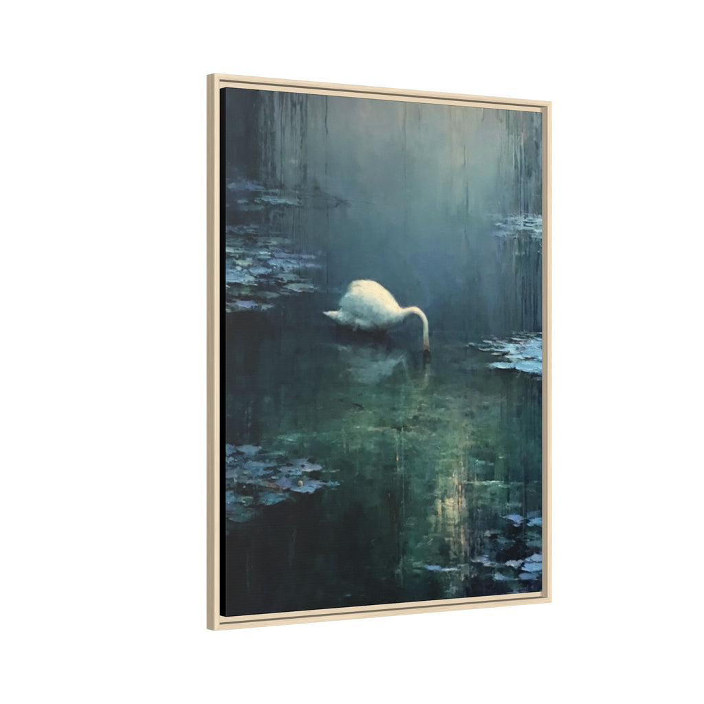 Tears Upon Still Waters Matte Canvas, Framed (Multi-color)