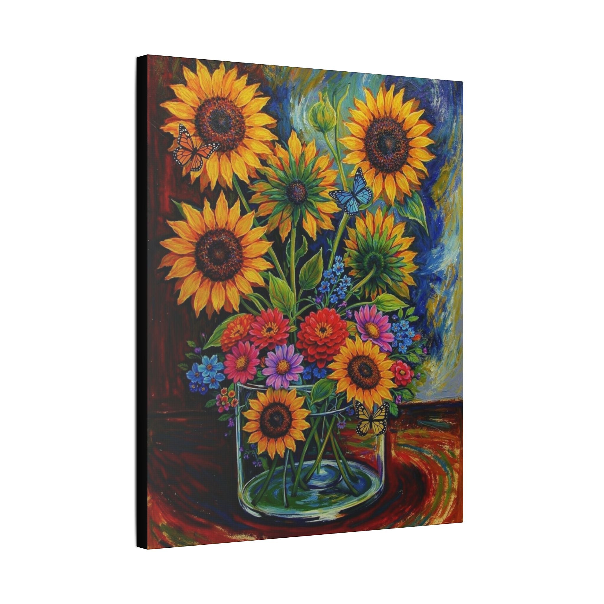 Sunflowers in Full Bloom  Classic Stretched Canvas