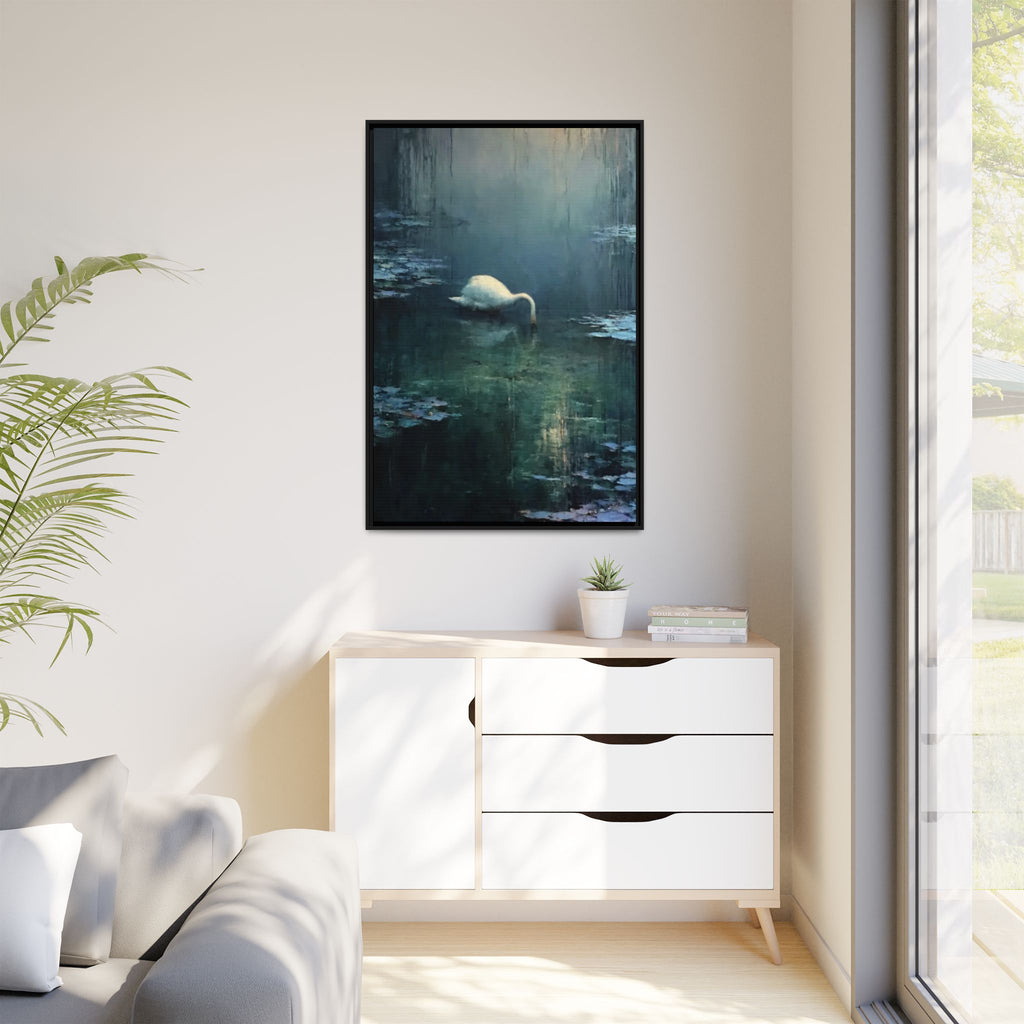 Tears Upon Still Waters Matte Canvas, Framed (Multi-color)