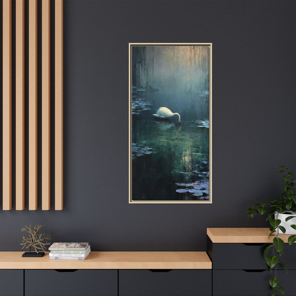Tears Upon Still Waters Matte Canvas, Framed (Multi-color)