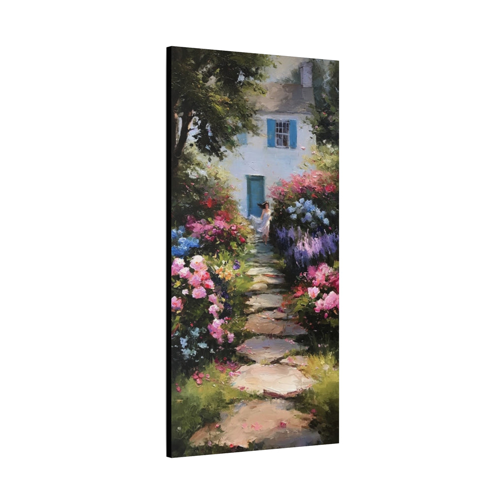 Lavender and Rose Garden  Matte Canvas, Stretched, 1.25"