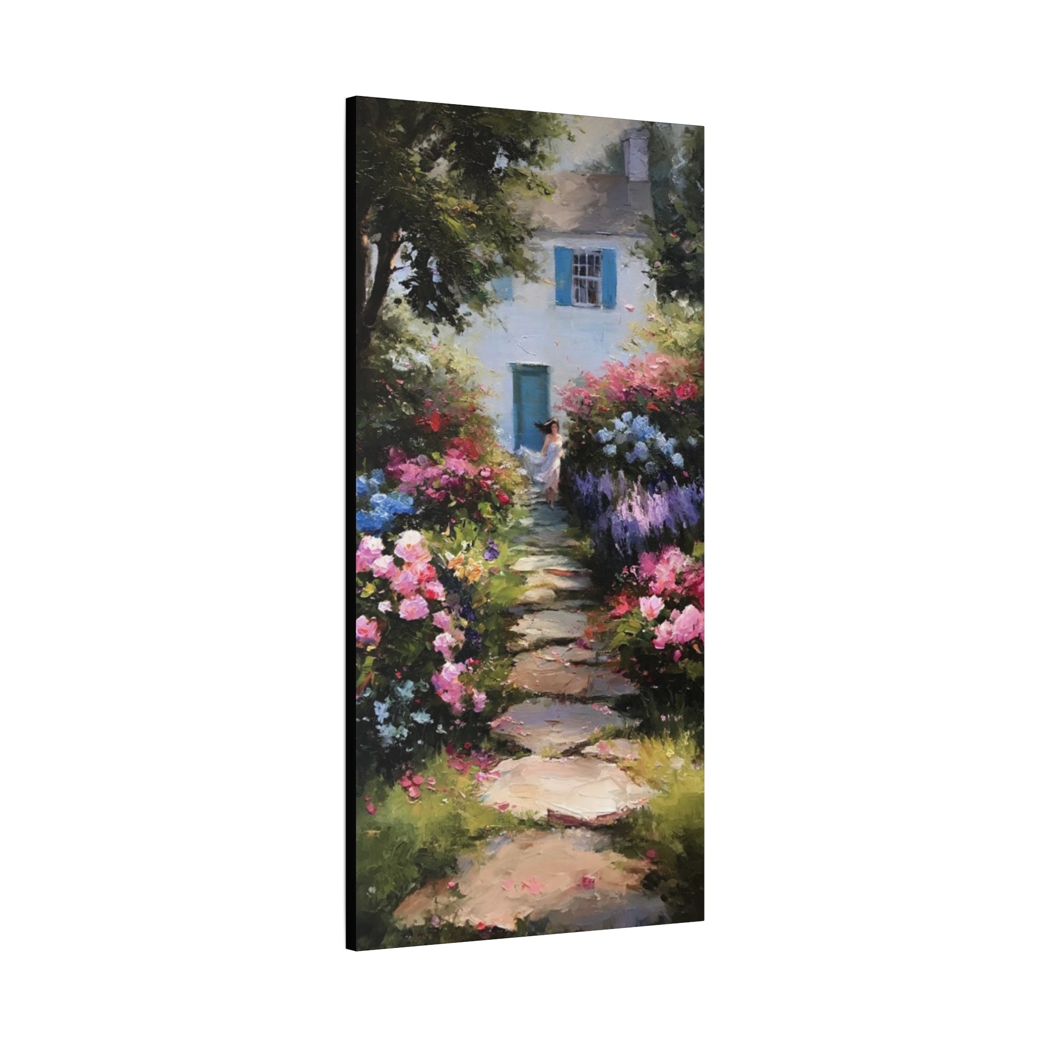 Lavender and Rose Garden  Matte Canvas, Stretched, 1.25"