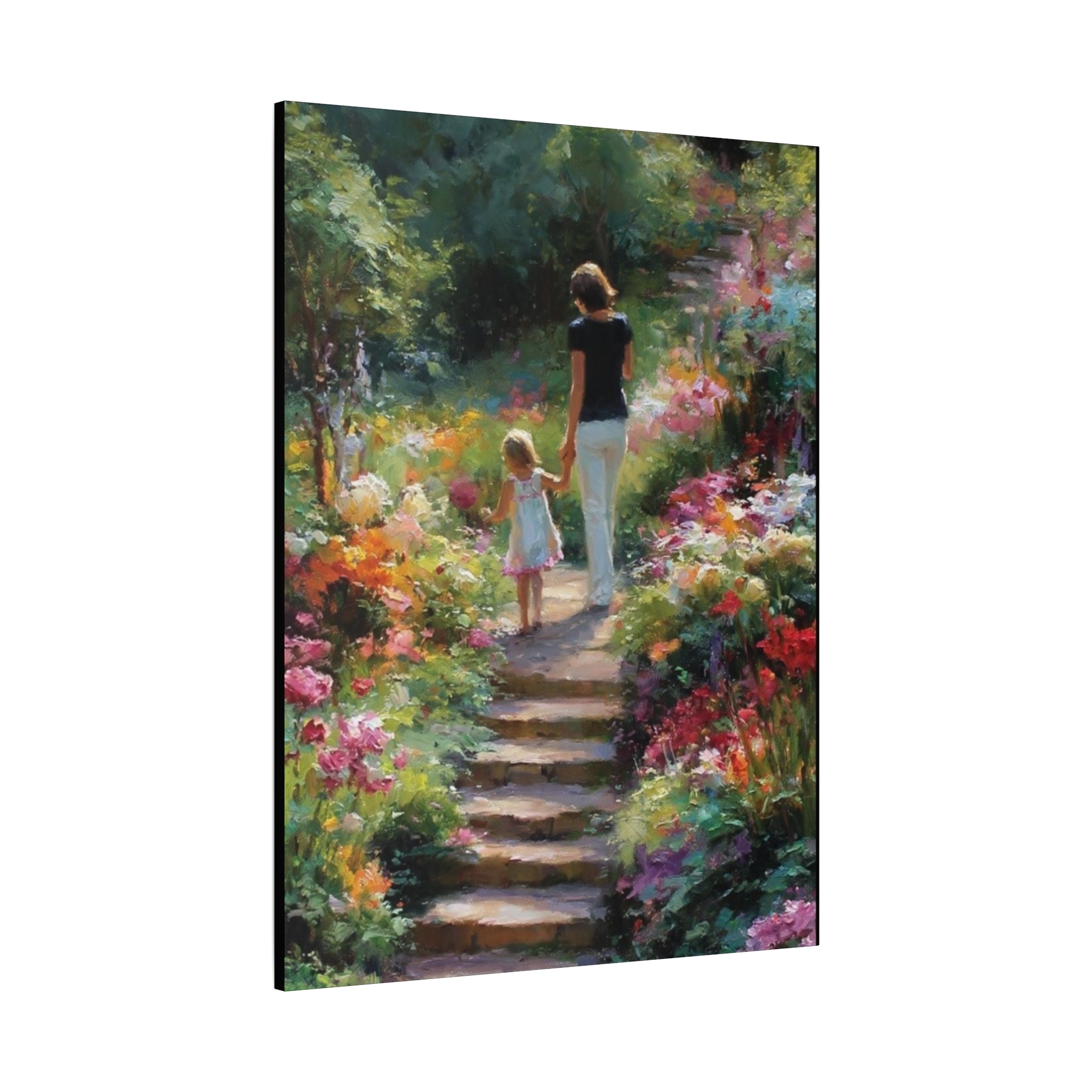 Hand in Hand Through the Garden  Matte Canvas, Stretched, 1.25"
