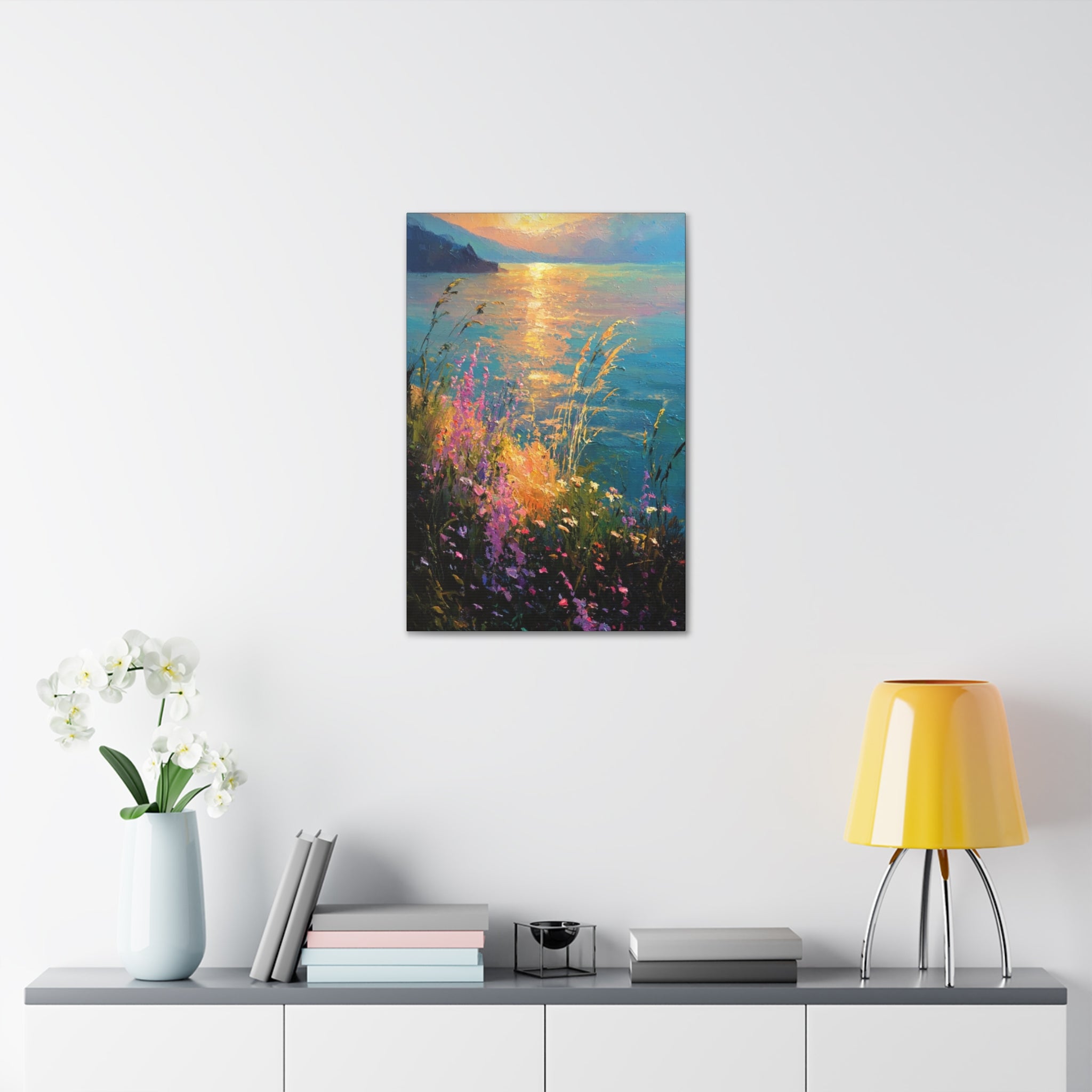 Golden Reflections at Twilight  Canvas Stretched, 1.5''