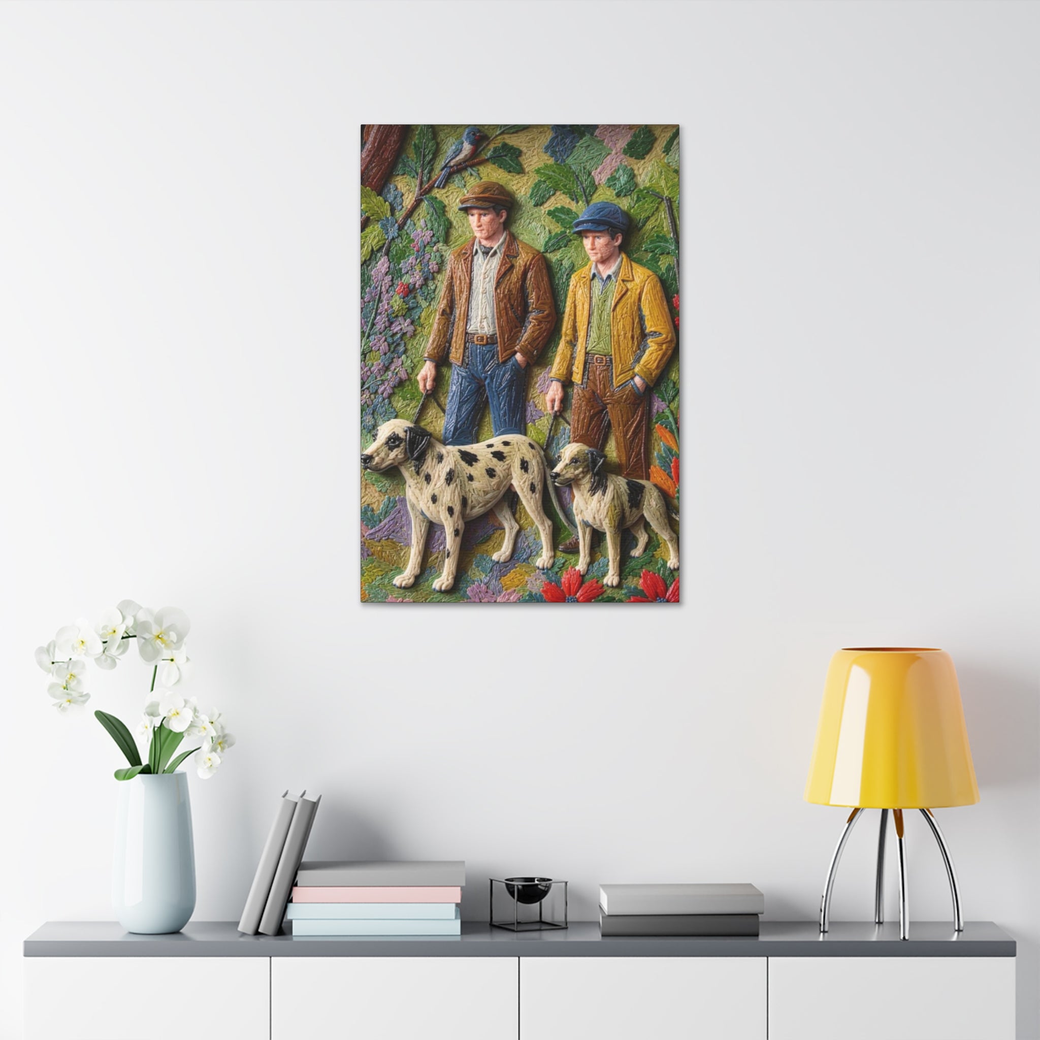 Companions of the Garden Path Canvas Stretched, 1.5''