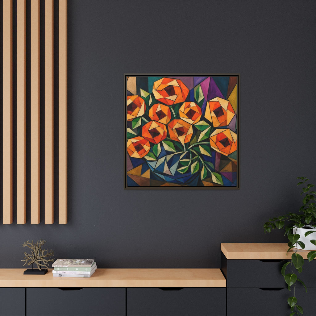 Radiant Geometry  Matte Canvas, Framed (Multi-color)