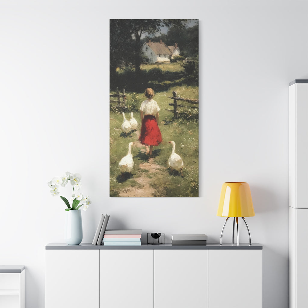 Homeward Through the Meadow  Matte Canvas, Stretched, 1.25"