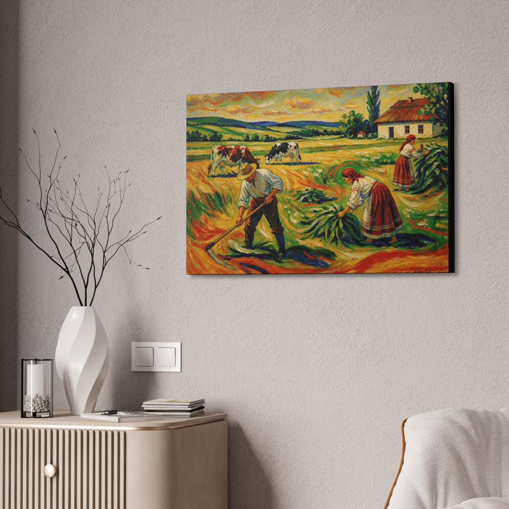 Gathering the Harvest Canvas Stretched, 1.5''
