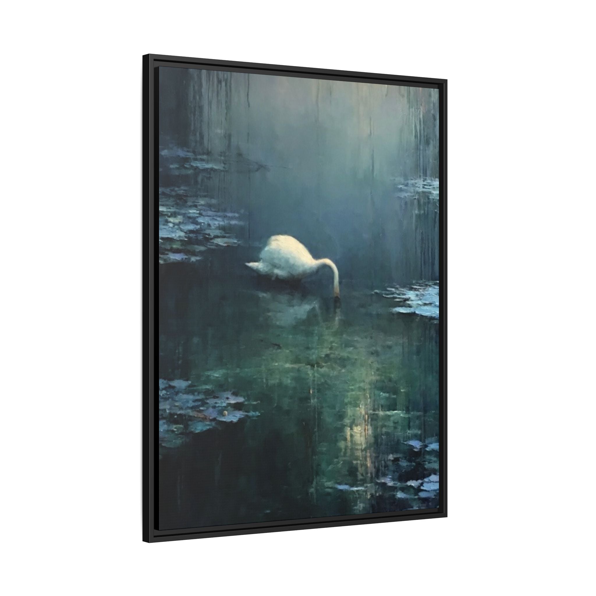 Tears Upon Still Waters Matte Canvas, Framed (Multi-color)