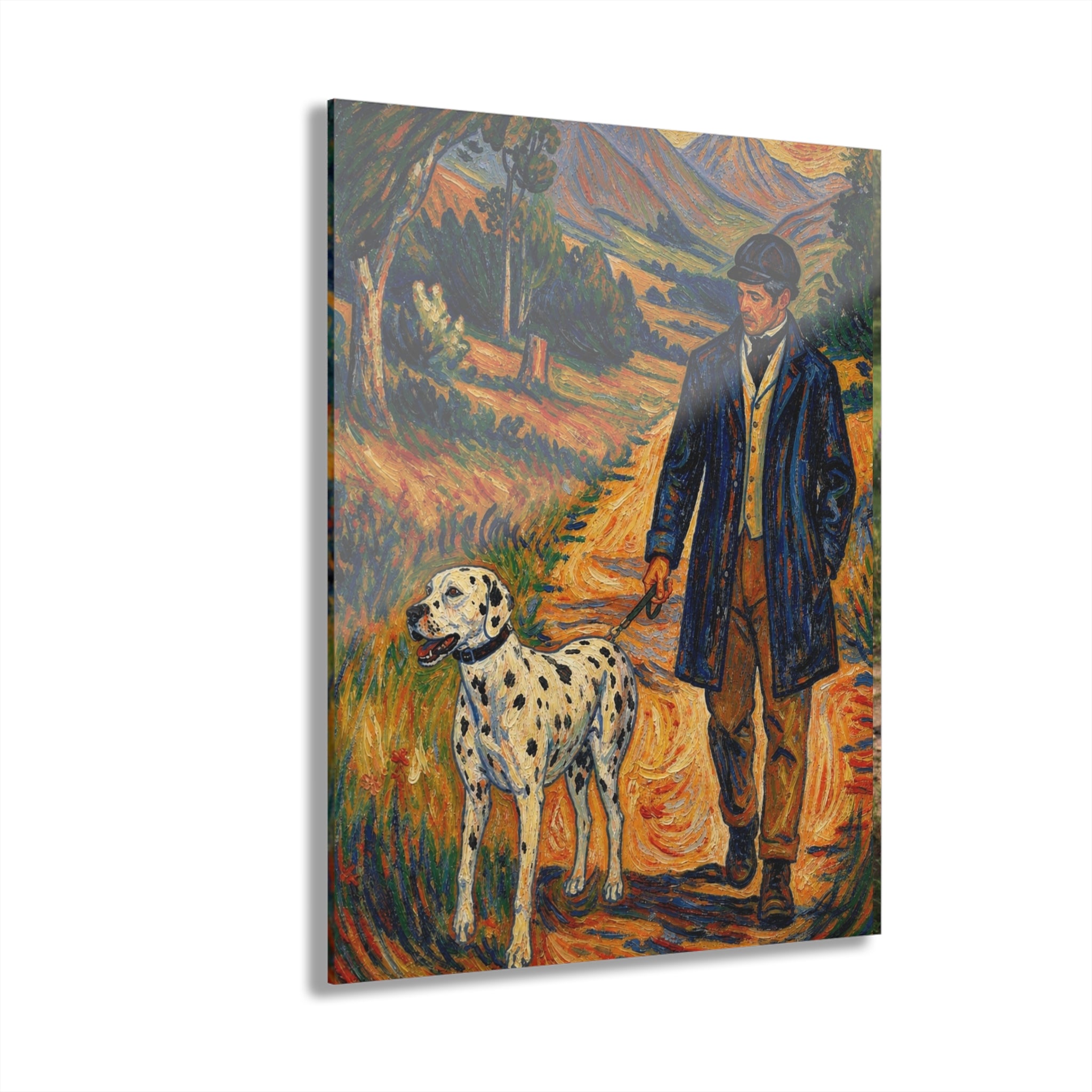 Copy of The Dalmatian Walk  Countryside Companion Art Print