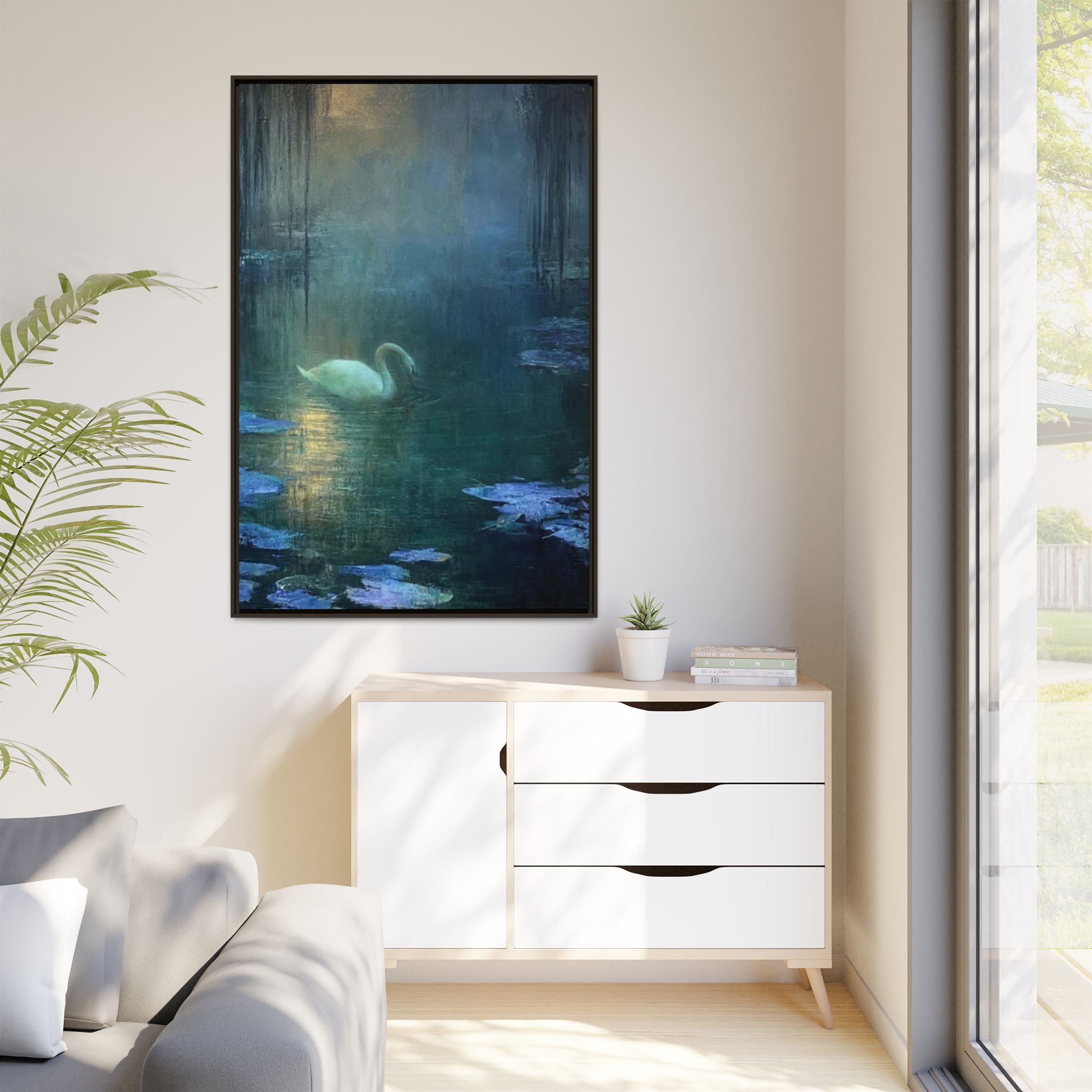 The Weight of Silence   Matte Canvas, Framed (Multi-color)