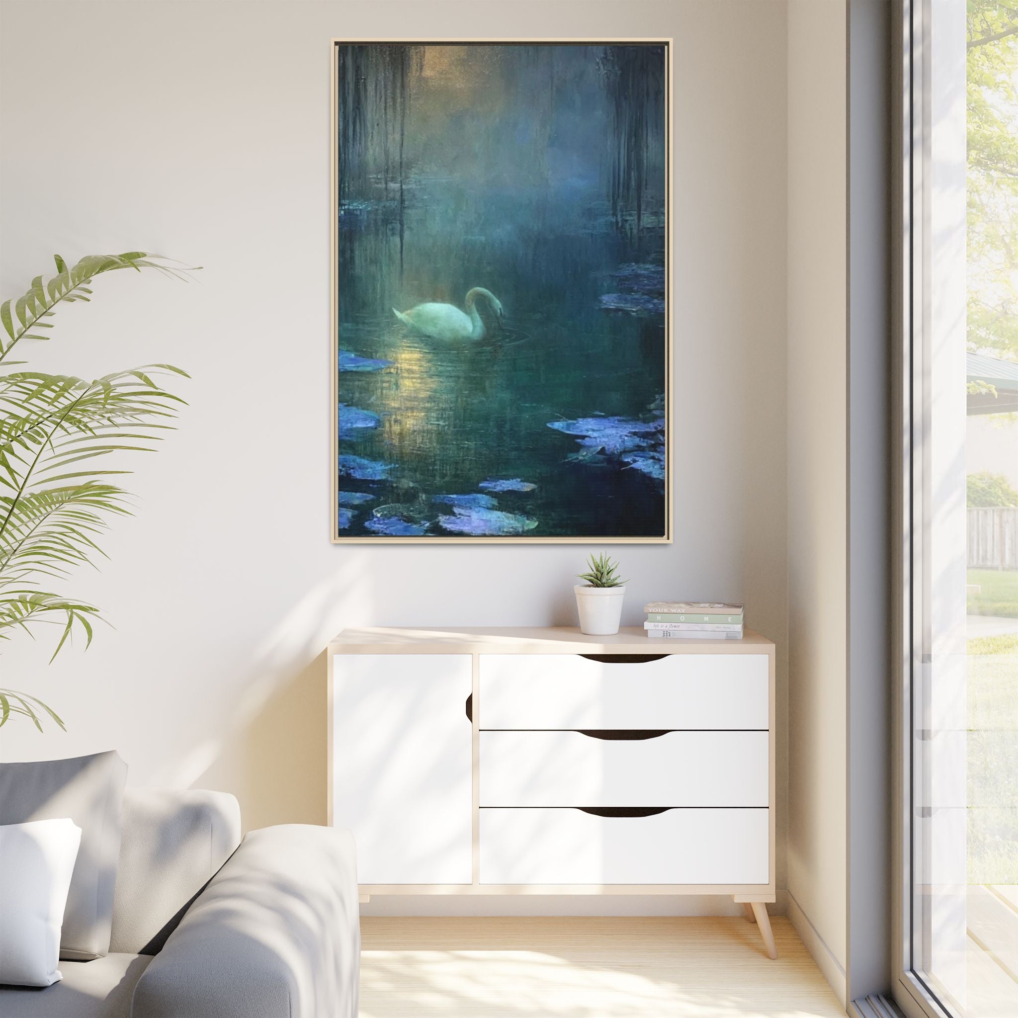 The Weight of Silence   Matte Canvas, Framed (Multi-color)