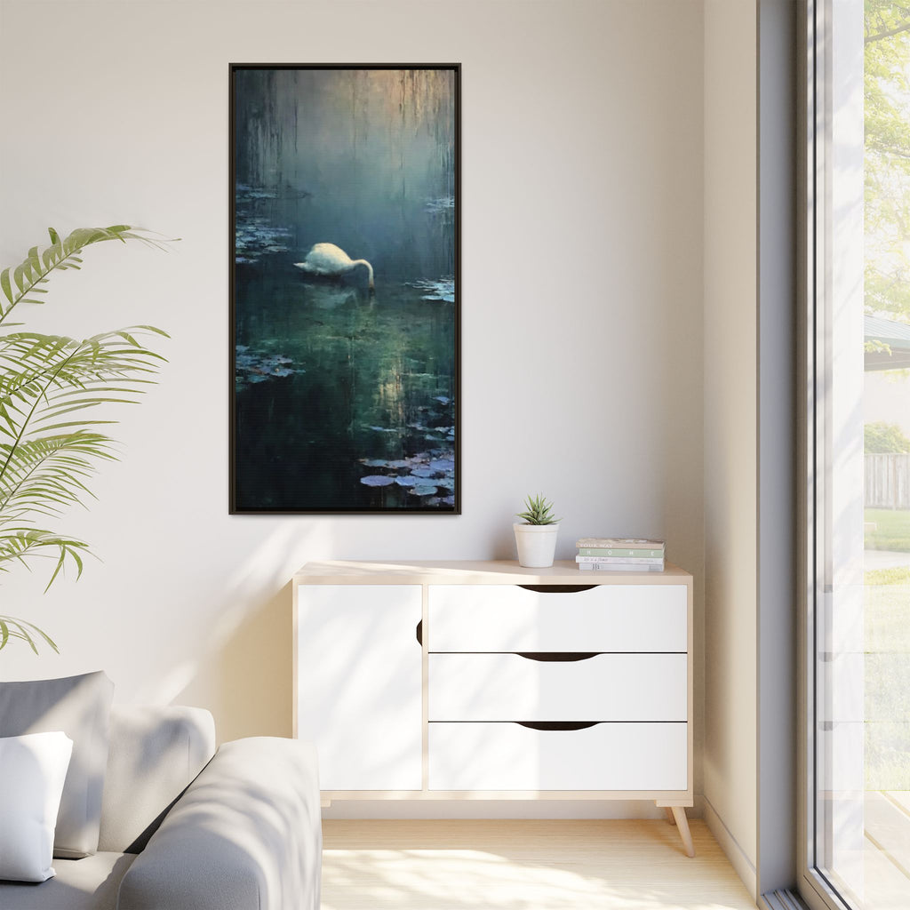 Tears Upon Still Waters Matte Canvas, Framed (Multi-color)
