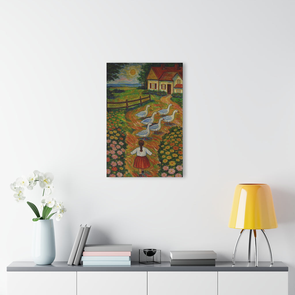Following the Geese Home  Acrylic Prints (French Cleat Hanging)