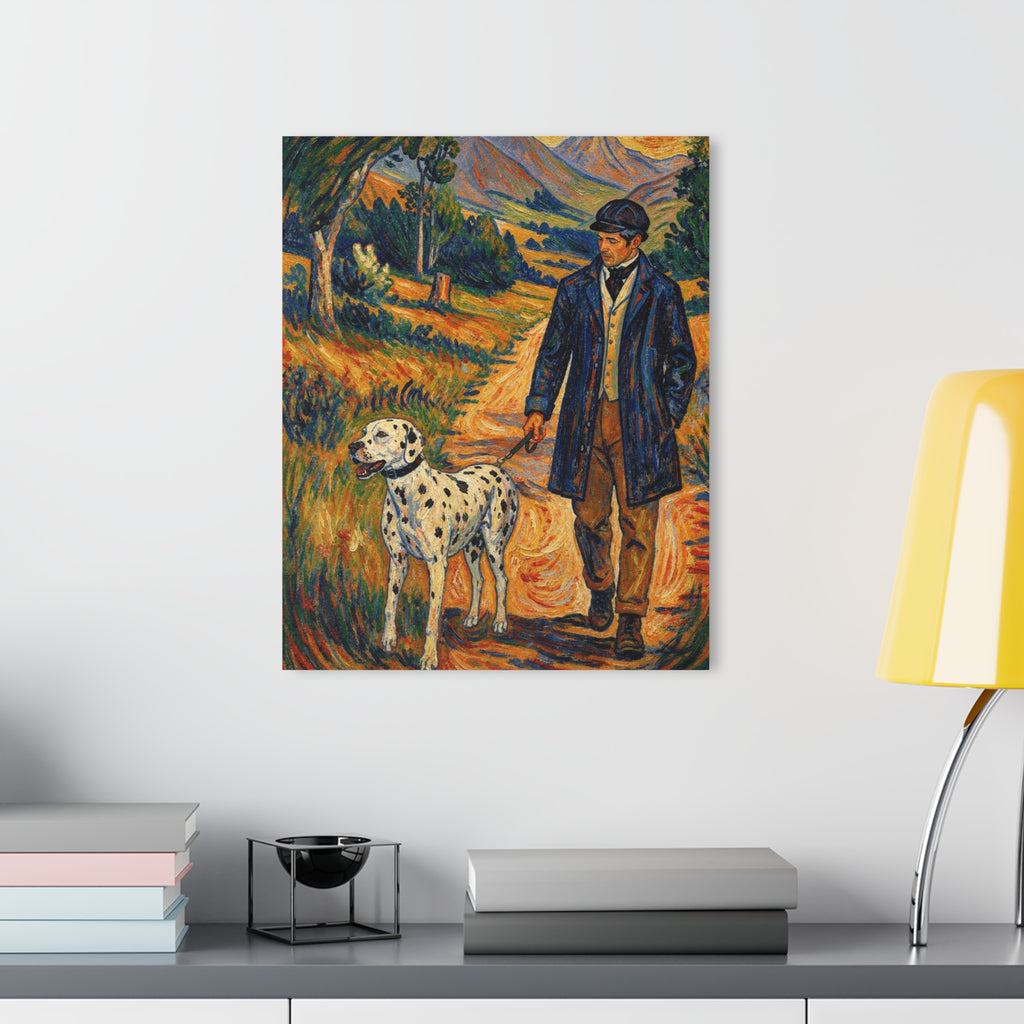 Copy of The Dalmatian Walk  Countryside Companion Art Print